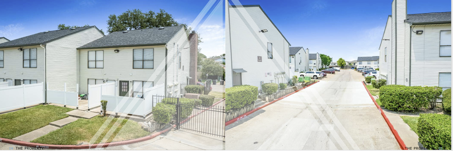 Exterior view of townhome units